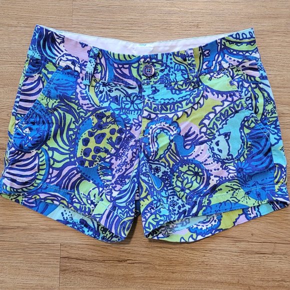 Lilly Pulitzer Pants - Lilly Pulitzer Callahan Shorts Cattitude Print